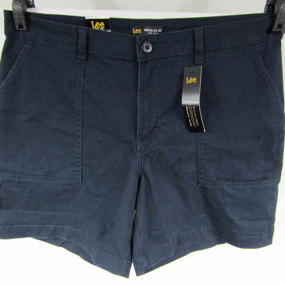 Women's | Lee | Regular Fit | Mid Rise | Utility Short | Blue | Medium | NWT - Picture 3 of 5